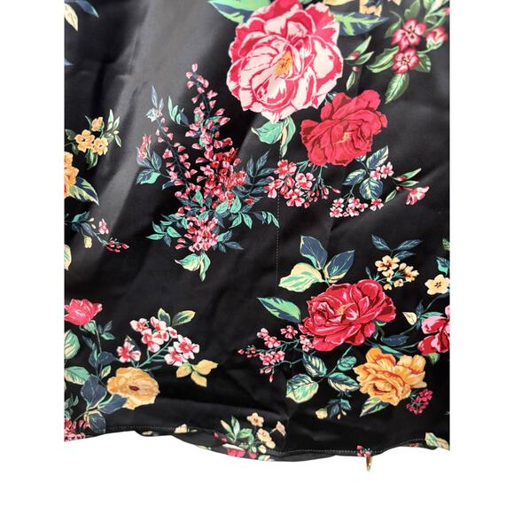 Lovers and Friends Arianna Floral Gown Bow Garden Prom Formal Party Black XS - Picture 12 of 13